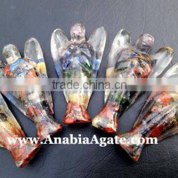 Chakra Orgone Angel 2inch : India Orgone Angels : Healing Orgone Angel Products photo-6