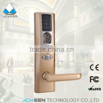 high security gold fingerprint lock