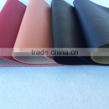 Embossed Litchi Synthetic PVC Leather High Quaker Imitation Leather for Car Seat Faux Leatherlity Thic
