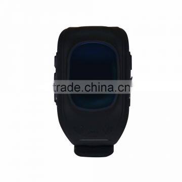 2016 cool android gps kids tracker smart watch black color