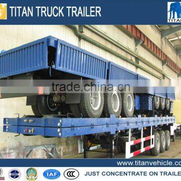 amphibious 3axles removable sidewall container trailer