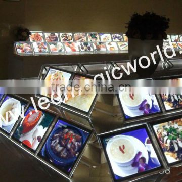 2015 Albaba led photo frame/led light box/menu photo frame