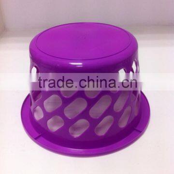 YXI04 MINI ROUND LAUNDRY BASKET,SMALL PLASTIC STORAGE BASKET photo-3