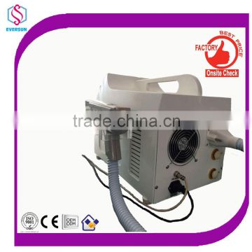 China laser factory for q switched nd yag laser with three laser tips in 532& 1064 and skin peeling laser with Charcoal therapy