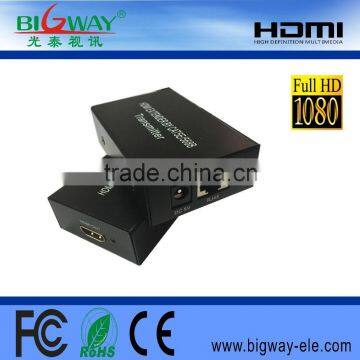 Powerline HDMI Extender to 60m over CAT5eX1, CAT6 supports 1080P 3D