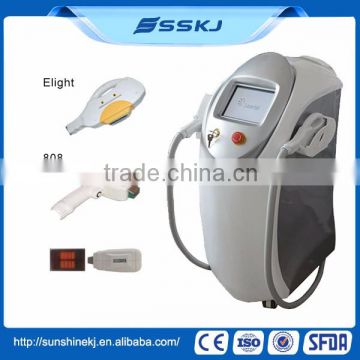 2 in 1 eight diode laser for hair removal with 2 handles option