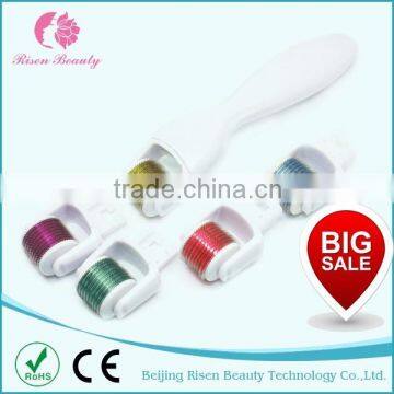 Skin Care with Changeable Heads 600 Needles Microneedle Roller