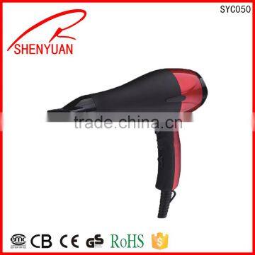 high-power Professional long life motor Hair Dryer & accessories with cool shot button ionic function for salon