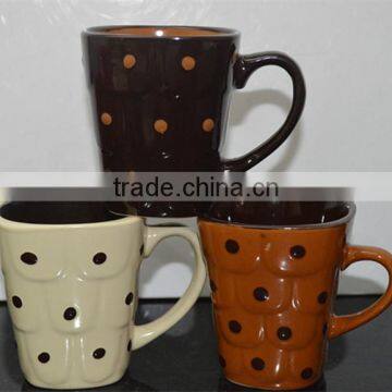 Matt Black Chalk Ceramic glazed mug for US market in stoneware material