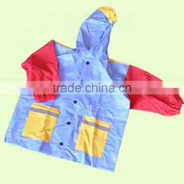 KID'S ASSORTED COLOR PVC RAIN JACKET