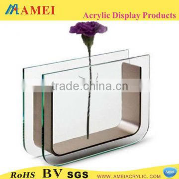 2015 hot products promotional acrylic vase valentine gift/clear plactic vase