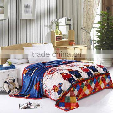 Little Bear Design Printed Flannel Blanket