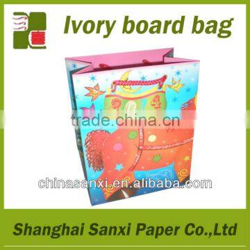 Ivory board paper bags for packaging