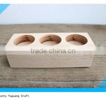 Wooden candle holder tealight holder for decoupage eco friendly home wedding centerpiece