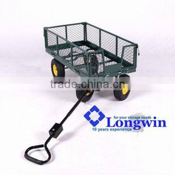 Towable wagon cart steel trolley tool cart