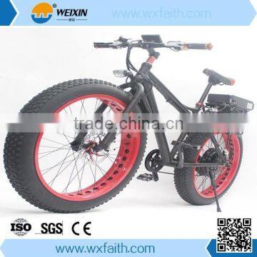 48V 1500W Fat Tire Beach ebike 26AH Panasonic Li-ion Battery