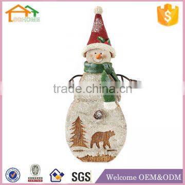 Factory Custom made best home decoration gift polyresin resin snowman decoration