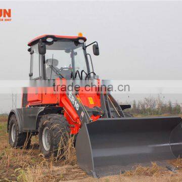 Everun New Articulated Mini Wheel Loader 1.6 Ton Construction Machine With Standard Bucket photo-4