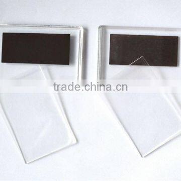 Customized Logo Printed Small Cheap Paper Fridge Frame Magnet photo-3