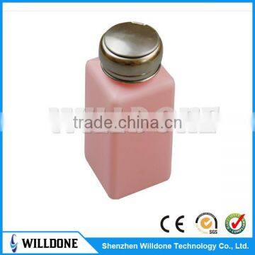 Pink ESD Plastic Dispenser Bottle