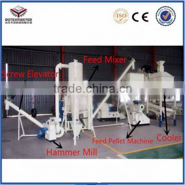 Small animal feed pellet production line capacity 500kg/hr