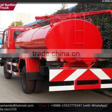 4*2 170hp 7000-8000 Liters Fecal Suction Truck Dongfeng Vacuum Truck 8m3
