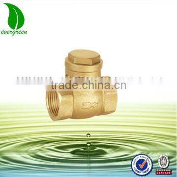 Horizontal Brass spring closing check valve