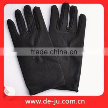 Black Satin Hand Decoration Gloves Bridal Glove