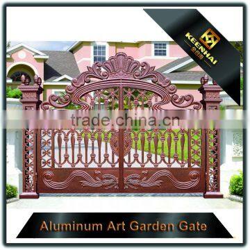 Villa Garden Decorative Powder Coated Modern Metal Cast Aluminum Garden Gate