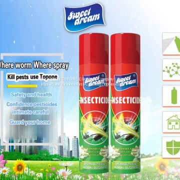 Big size efficient aerosol insecticide spray for mosquito fly insect killer household product