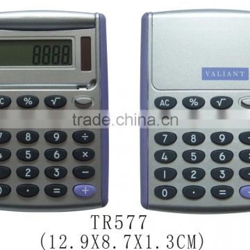 High quality 8 digit flip cover plastic desktop electronic logo printed calculator