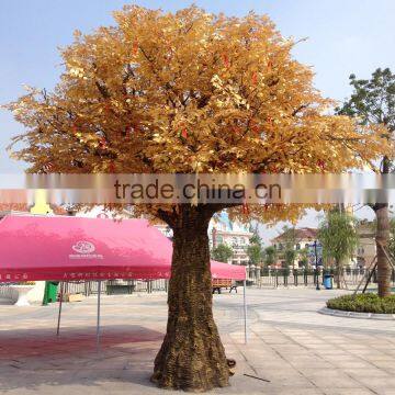 Outdoor Landscape Decorative Large Artificial Wish Gold Ficus Tree photo-3