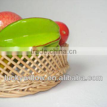 100% Hand Woven Willow Cheap Wicker Bread Baskets