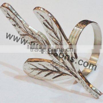 Decorative Metal Napkin Rings, Wedding Napkin Ring, Handmade Napkin Rings photo-5