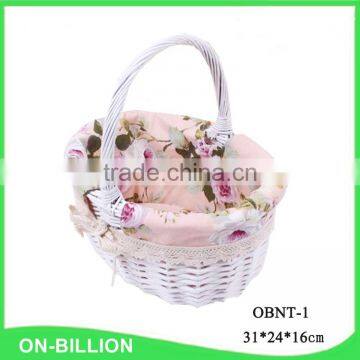 Wholesale White Wicker Valentine Gift Basket Supplier photo-2