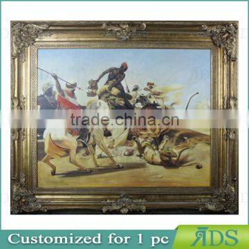 Gold Foil Screen Printing Frame With Painting photo-3