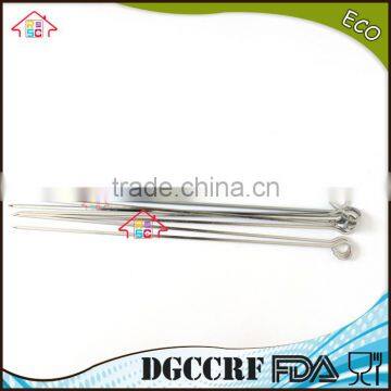 NBRSC 10PCS Stainless Steel BBQ Barbecue Skewers Needle Utensil Fork Kebab Kabob Stick photo-4