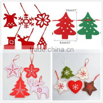 Factory price Fancy Reindeer shaped felt Christmas tree ornament
