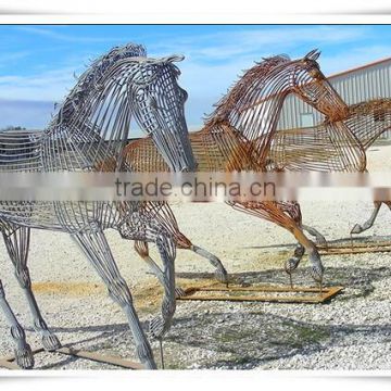 Life Size Wire Horse Statues For Sale