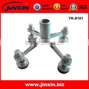 Stainless Steel Structural Glass Curtain Walls Fittings Glass Spider