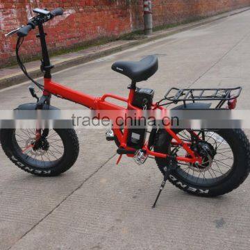 20inch 36V250W full suspension fat tire electric bike/bicycle folding electric fat bike