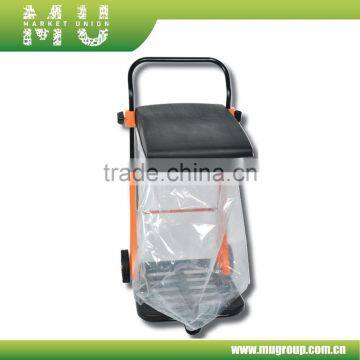 80L Multi-function Garden Rubbish Cart With Plastic Bag, Waste Cart, TROLLEY WHEELIE RUBBISH BIN TRUCK DISPOSAL BAG photo-2
