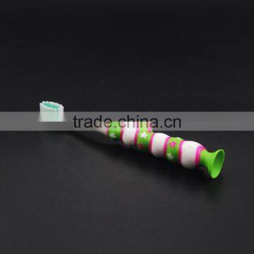Personalized Toothbrush for Kids Round Handle With Sucker Bottom Teeth Care for Children photo-2