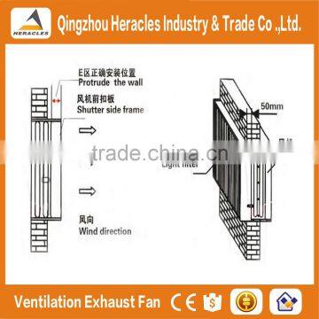 Heracles Trade Assurance Electric Motor Wall Mounted Exhaust Fan for Agriculture Greenhouse photo-6