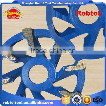 105mm L Type Segment Diamond Grinding Wheel Abrasive Polishing Disc for Concrete Granite Marble Double Cup Wheel photo-2