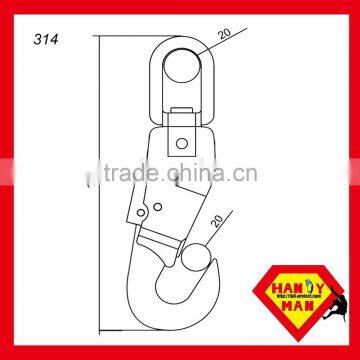 A304KTL-3 Aluminum Swivel Load Snap Triple Lock Hook photo-4
