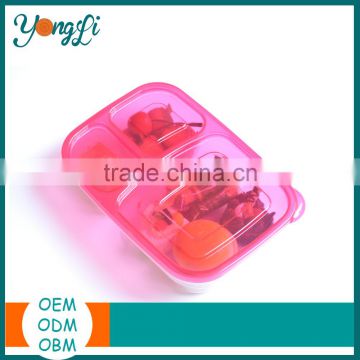 New Kitchenware Plastic Food Container For Lunch Food With Dividers