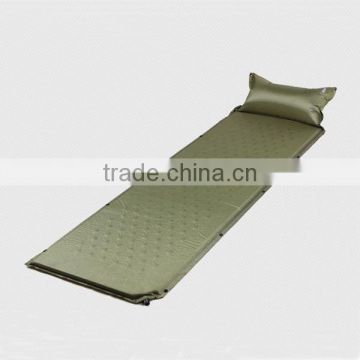 Double person polyster high density memory self inflatable camping mattress