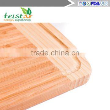 Beautiful Large 100% Organic Bamboo Cutting Board: Wood 18x12 w / Juice Groove. Knife & Eco-friendly! photo-4