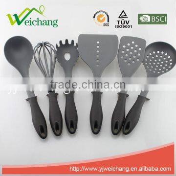 WCA516Premium Nylon Utensils SLOTTED TURNER Cooking Utensil Gadgets Set With Storage Stand (Multi-color) photo-3